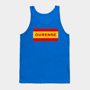 Ourense City in Spanish Flag Colors Tank Top